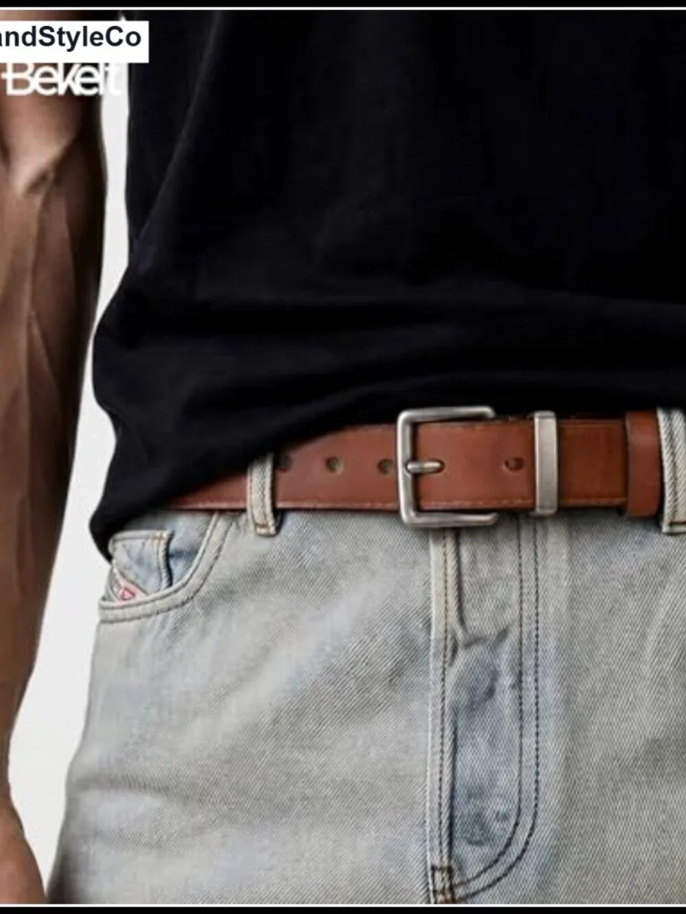 Women's Full Grain Leather Belt Real Genuine Leather Waist Belt